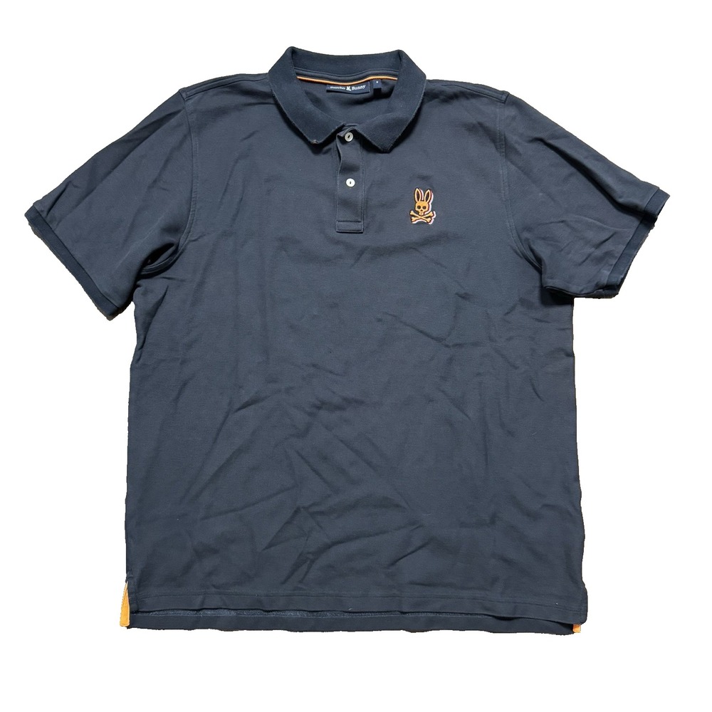 Psycho Bunny Sanderson Pique Short Sleeve Polo Shirt Men's Size 8 2XL XXL Gray